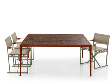 MIRTO OUTDOOR - Square porcelain stoneware garden table by B&B Italia Outdoor - view 2